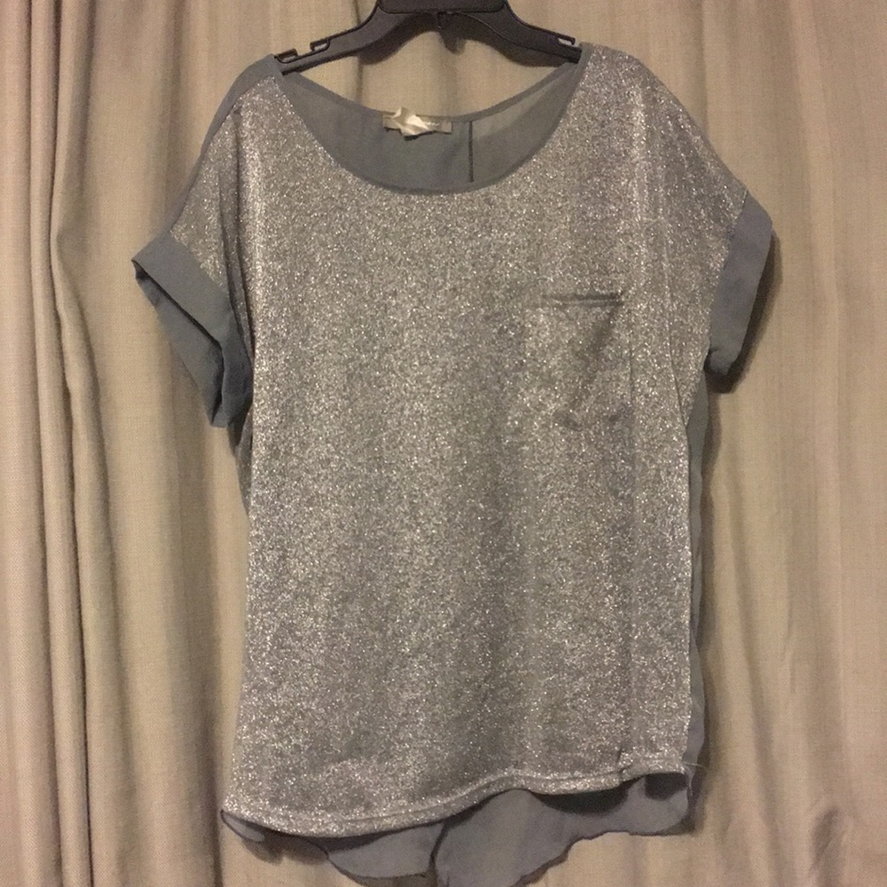 Grey sparkle shirt